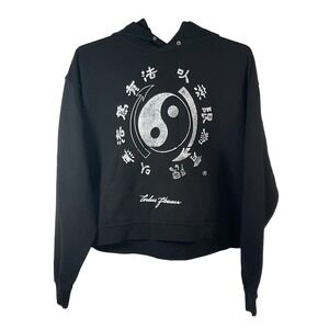 Darc Sport Bruce Lee Core Box Cut Pierce Pullover Hoodie Womens Medium Black